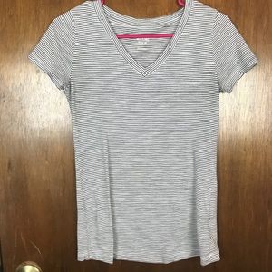 Striped and Maroon V neck tee’s